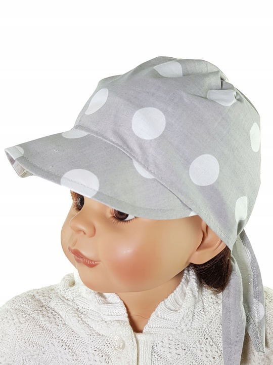 POLSKA UNIWERSALNA CZAPKA CHUSTKA CHUSTECZKA NA GŁOWĘ Z DASZKIEM 40 WZORÓW