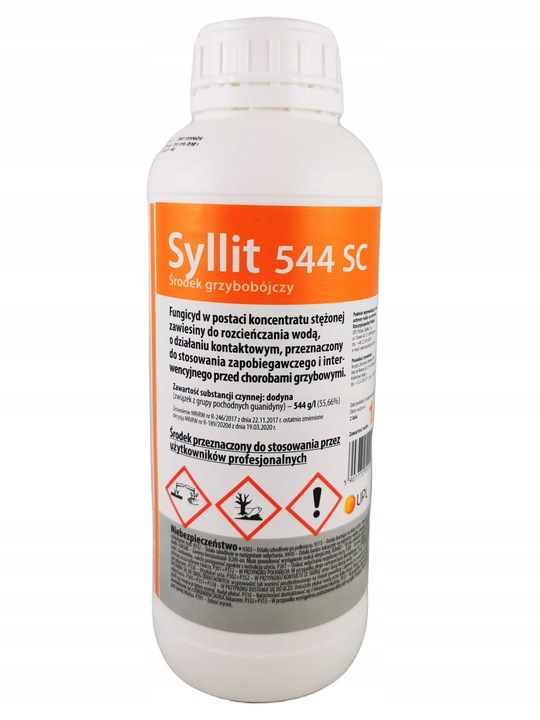 SYLLIT 544 SC 1L OPRYSK GRZYBOBÓJCZY CHOROBY DRZEW OWOCOWYCH KĘDZIERZAWOŚĆ