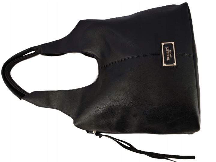 Monnari Torebka Shopper Model 2w1 Listonoszka Kolekcja Premium Czarna