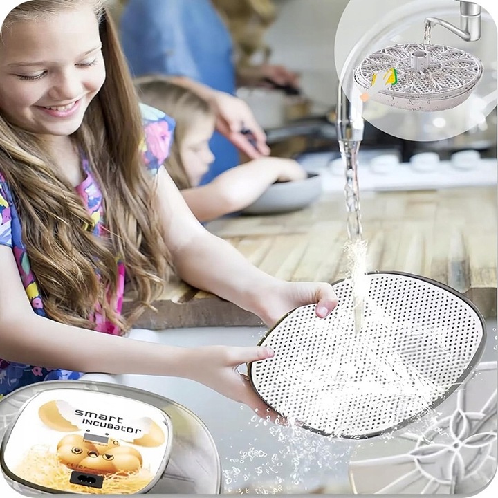 INKUBATOR DO JAJ AUTOMATYCZNY (12 JAJ) WYLĘGARKA KLUJNIK Z OBRACANIEM 35 W