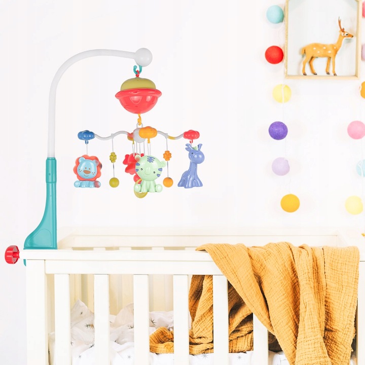 KARUZELKA KARUZELA DO ŁÓŻECZKA PROJEKTOR POZYTYWKA Z PILOTEM DLA DZIECI