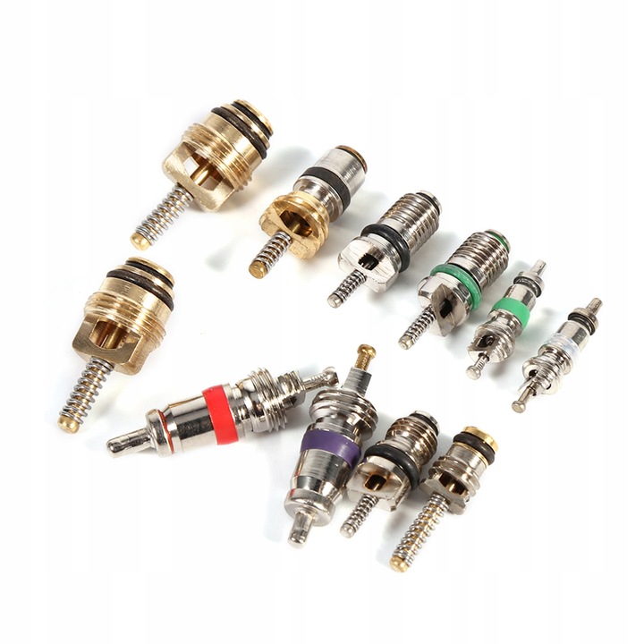 RDZEŃ KLIMATYZACJI R134A 102 ZESTAW 11RODZAJÓW Z KLUCZEM