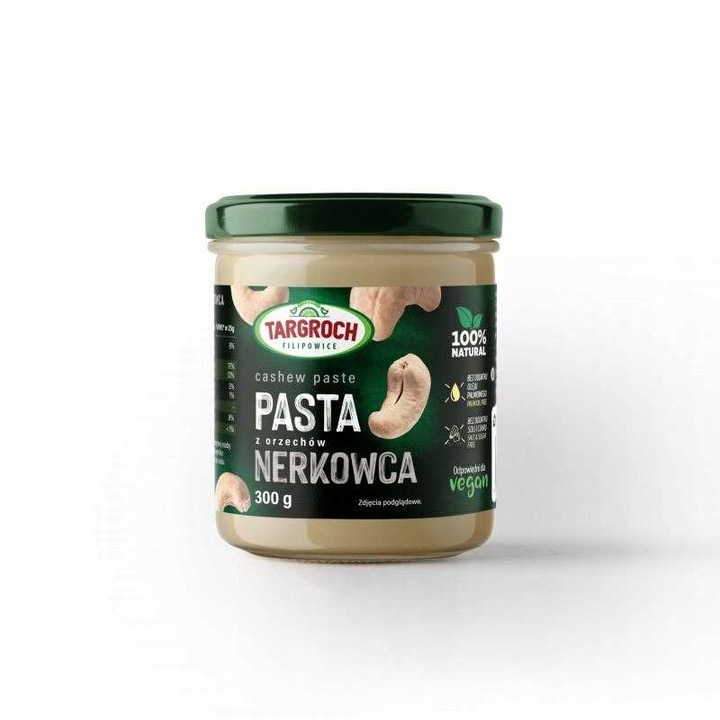 Pasta 100% z Orzechów Nerkowca 300g Bez Dodatków