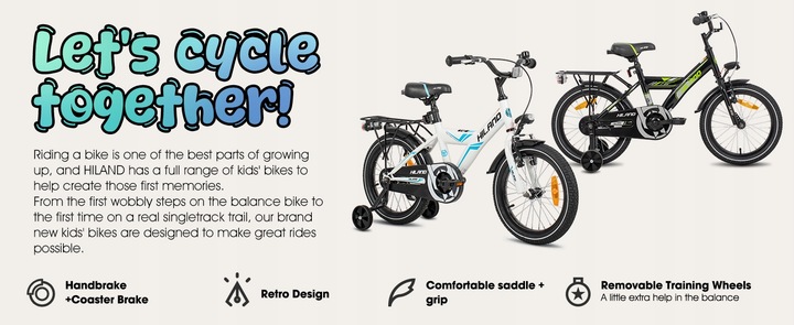 16-calowy rower dla dzieci jednobiegowy 4-7 Yrs Stabilizator Hand&Coaster