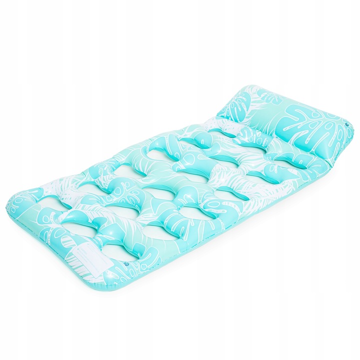 MATERAC DMUCHANY DO PŁYWANIA Z OTWORAMI PODUSZKĄ PLAŻOWY WODNY LEŻAK PLAŻĘ