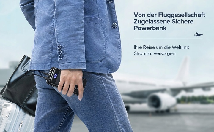 INIU kompaktowy powerbank 20000mAh Dual 3A USB-C do telefonu komórkowego