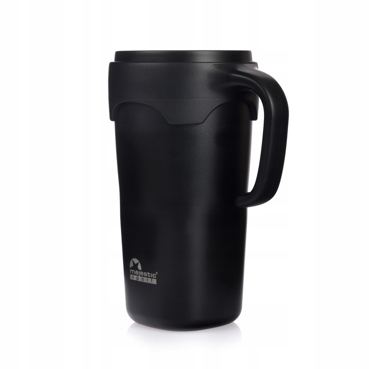 Kubek Termiczny Ze Słomką Majestic Sport Jelly 650 ml Czarny