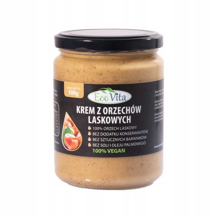 Masło Pasta z orzechów laskowych EOOVita 500g