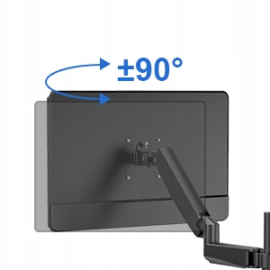 Podstawa obrotowa ze sprężyną gazową dla dwóch monitorów LCD 13-32 cale 9kg