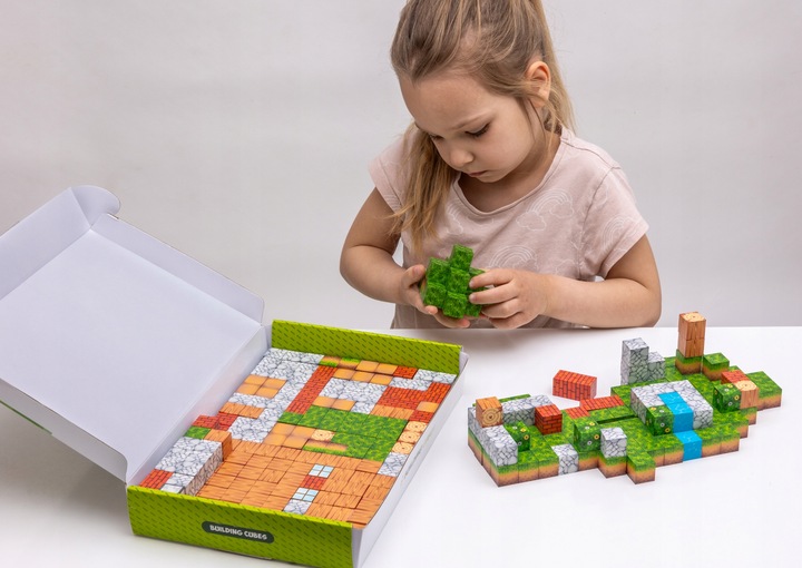 Magnetyczne klocki kostki budowlane modułowe konstrukcyjne 3d 312 elementów