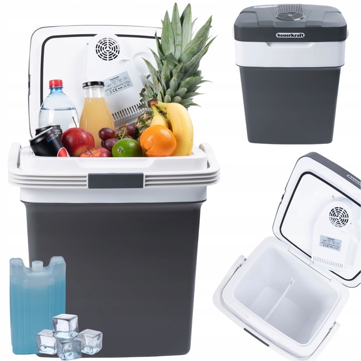 Lodówka turystyczna USB 29l przenośna samochodowa funkcja grzania wkład