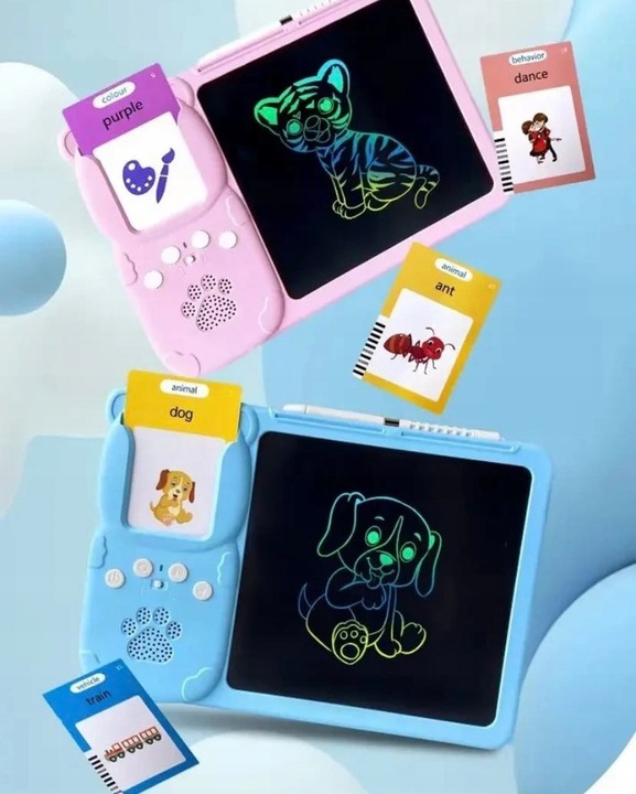 CZYTNIK KART DO NAUKI ANGIELSKIEGO SŁÓWEK DLA DZIECI 112 KART 224 SŁÓWKA