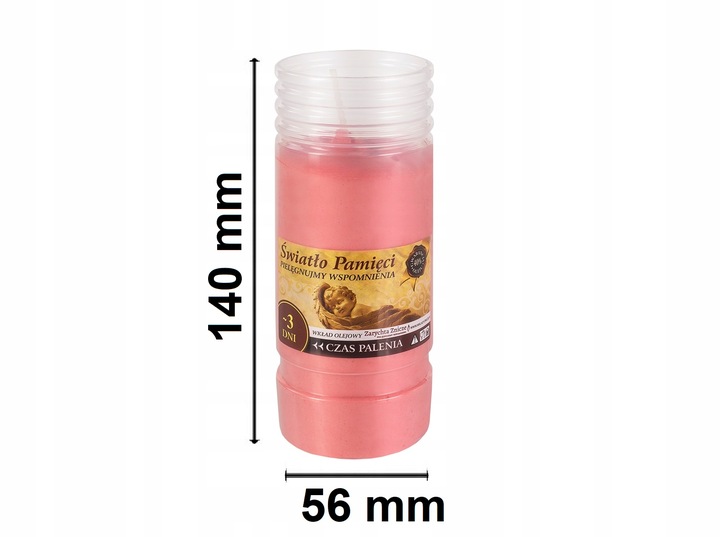 Wkłady do zniczy olejowe znicze 72h K2 (20szt) zap