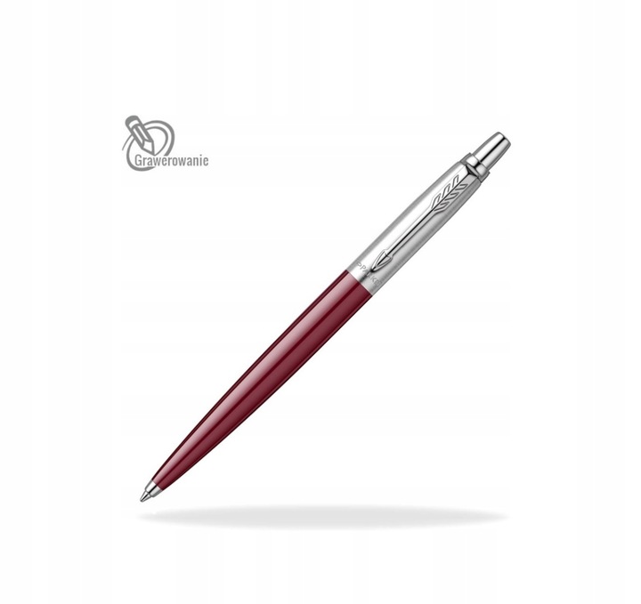Oryginalny Długopis Parker Jotter Plum bordo Etui prezent GRAWER DO SZKOŁY