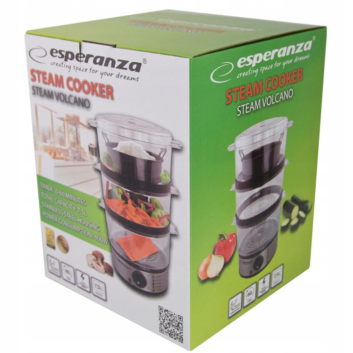 PAROWAR ELEKTRYCZNY URZĄDZENIE DO GOTOWANIA NA PARZE DO WARZYW RYB