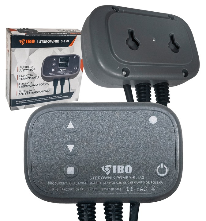 STEROWNIK REGULATOR TERMOSTAT PRACY POMPY OBIEGOWEJ KOTŁA PIECA S-150 IBO