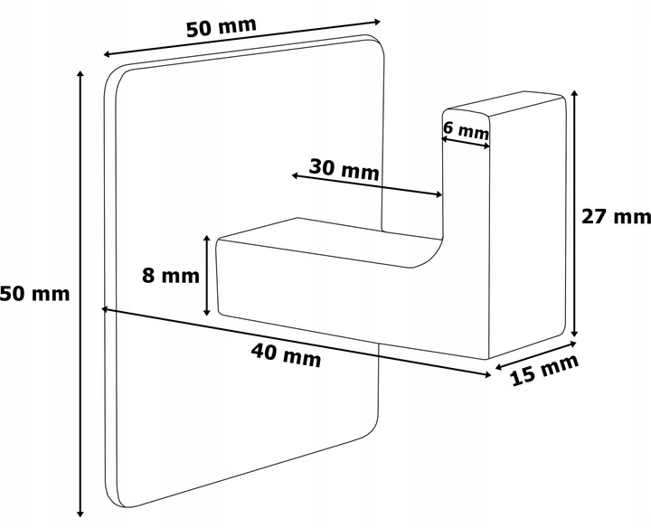 2x WIESZAK ŁAZIENKOWY KUCHENNY NA RĘCZNIKI CZARNY LOFT PRZYKLEJANY NA KLEJ