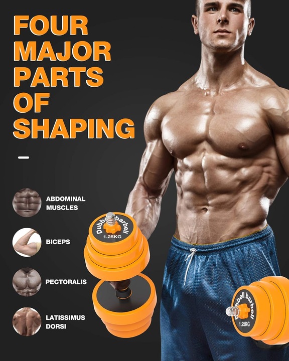 HANTLE REGULOWANE 2 X 10 KG ZESTAW STAL ANTYPOŚLIZGOWE SOLIDNE GUMA 20 KG