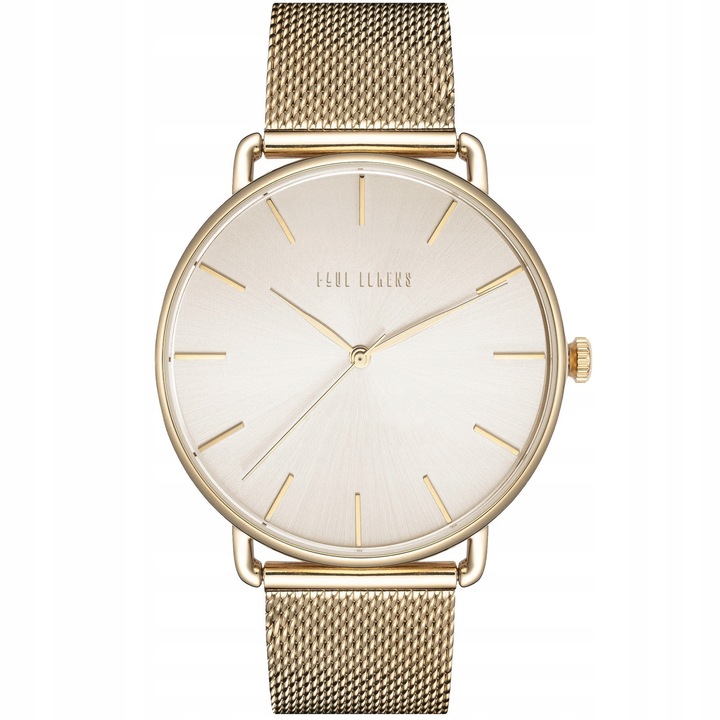 Duży zegarek damski Paul Lorens NEXA - siatka mesh regulowana +GRAWER