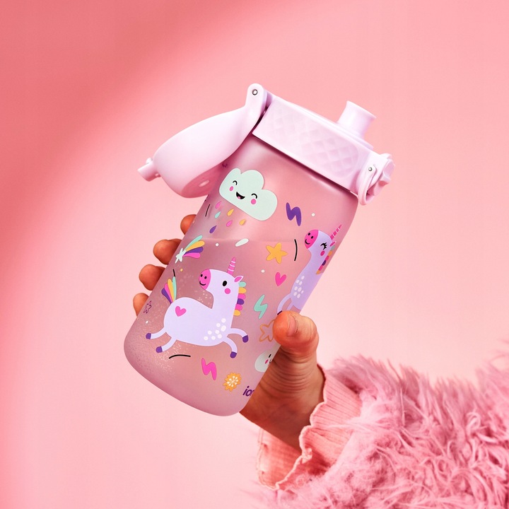 BUTELKA BIDON NA WODĘ D SZKOŁY PRZEDSZKOLA RÓŻ UNICORN JEDNOROŻEC ION8 0,35