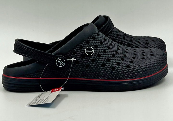 Czarne Męskie Klapki Kroksy Ogrodowe Piankowe Rozmiar 42 Wygodne Lekkie