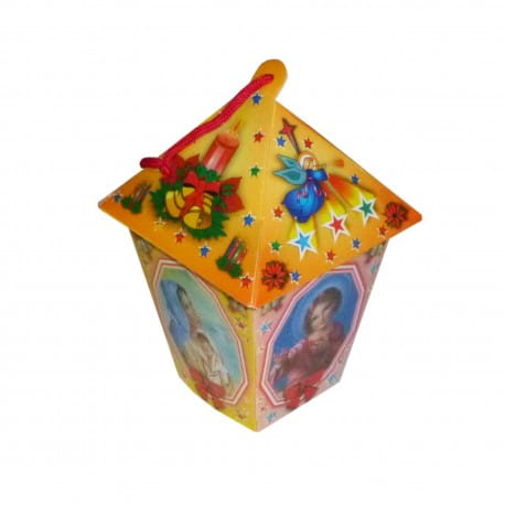 LAMPION RORATNI NA RORATY ADWENTOWY LED pomarańcz