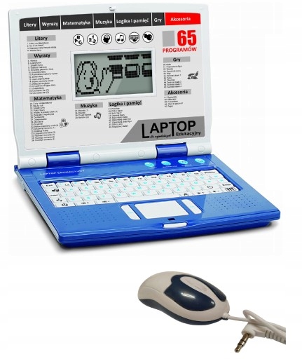 461045/0189 LAPTOP EDUKACYJNY DLA DZIECI 65 PROGRAMÓW USB PL HH