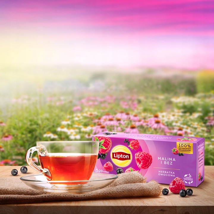 Zestaw Lipton Herbatki owocowe wszystkie smaki 5x20 torebek + PUSZKA GRATIS