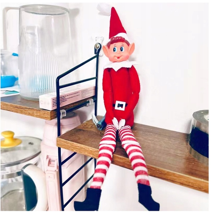2 ELF ON THE SHELF PSOTNIK FIGURKA ELFA SKRZAT KRASNAL ŚWIĄTECZNY ADWENTOWY