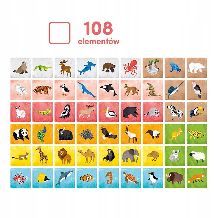 CzuCzu Memory Zwierzęta świata 3+