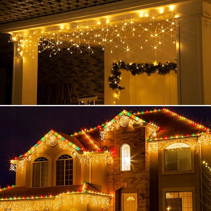 SOPLE FLASH 500 LED ZEWNĘTRZNE BIAŁE CIEPŁE lampki z Flashem Zimnym