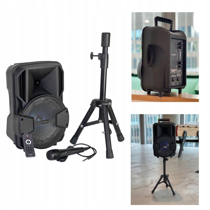 Kolumna BLUETOOTH KARAOKE MIKROFON STATYW PILOT