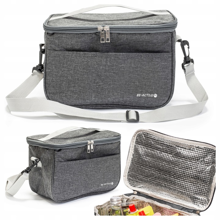 TORBA TERMICZNA ŚNIADANIOWA NA LUNCH TURYSTYCZNA 7,5L DUŻA WKŁAD CHŁODZĄCY