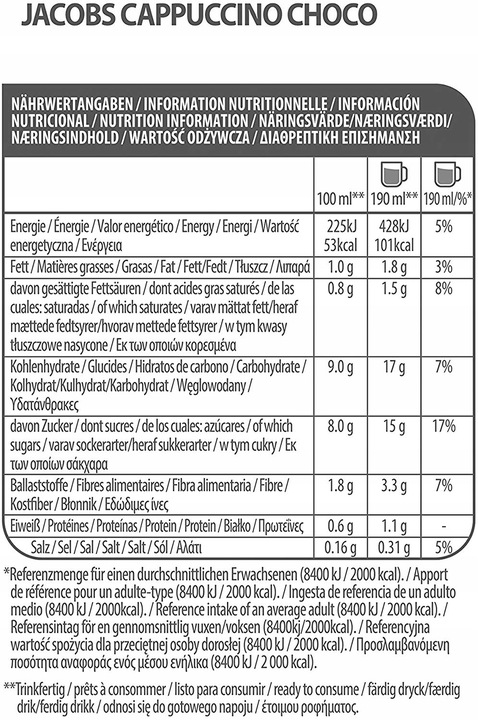 Kapsułki do Tassimo Jacobs Cappuccino Choco 8 kaw