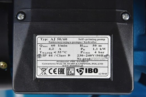 HYDROFOR 50L AJ 50/60 POMPA HYDROFOROWA + GRATIS
