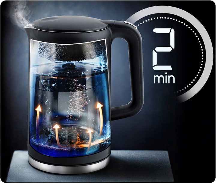 CZAJNIK ELEKTRYCZNY REGULACJA TEMPERATURY 2200W PANEL DOTYKOWY 1,7L BERDSEN