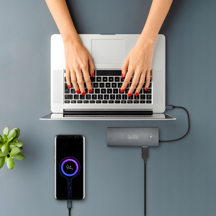 HUB USB-C Przejściówka ADAPTER 9w1 HDMI Gigabit Ethernet Macbook Pro Air M3