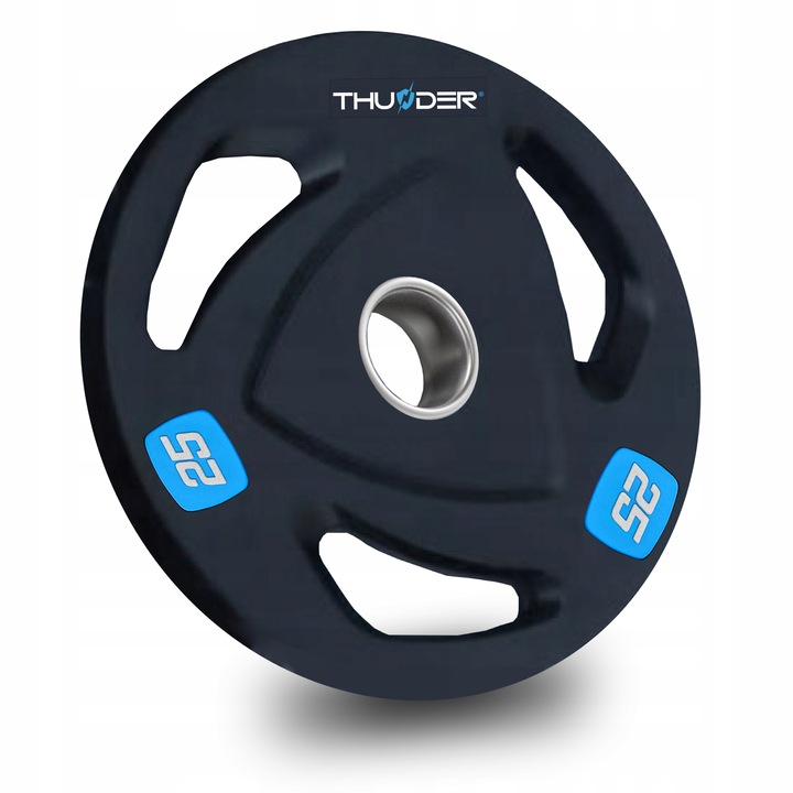 Obciążenie 25kg olimpijskie 51mm Thunder do ćwiczeń hantli sztang gumowane