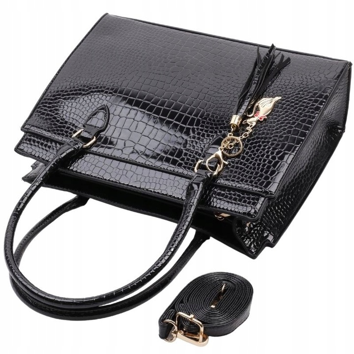 Torebka damska shopper na ramię WIZYTOWE SHOPPERKI MIEJSKIE KLASYCZNE