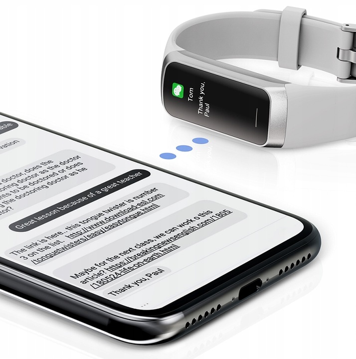 SMARTWATCH ZEGAREK SMARTBAND DAMSKI AMOLED PL PULS SPORT KROKOMIERZ