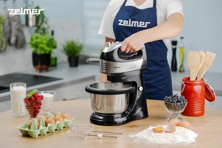 MIKSER RĘCZNY ZELMER LEKKI ROBOT KUCHENNY 4 KOŃCÓWKI Z MISĄ 2,5L TURBO 700W