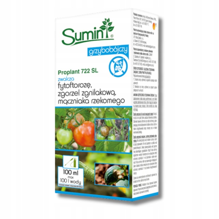 Proplant 722SL Skuteczny Środek Grzybobójczy Warzywa Rośliny Ozdobne 100ml