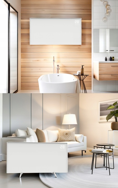 Grzejnik na podczerwień promiennik ciepła WarmUp 770W WiFi Tuya LED Pilot