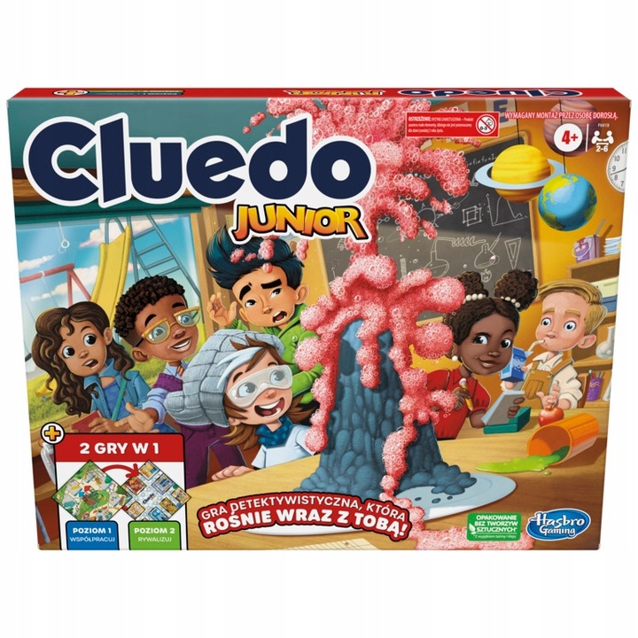 HASBRO GRA CLUEDO JUNIOR PLUS 2W1 PL F6419