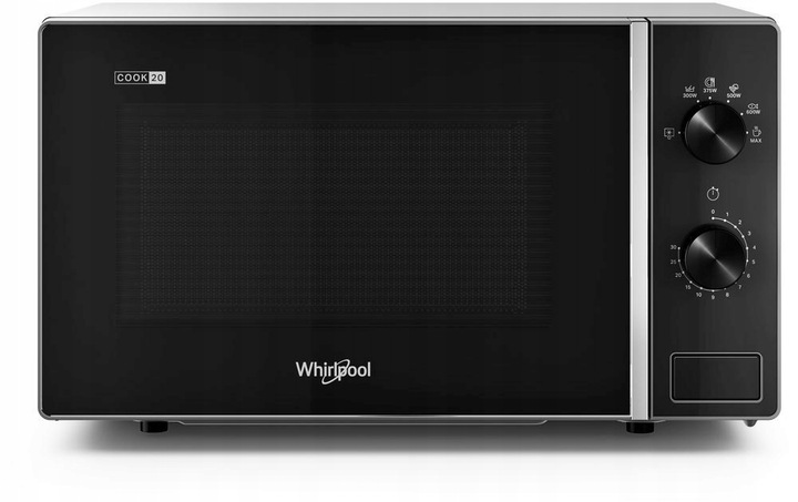 Kuchenka mikrofalowa wolnostojąca Whirlpool MWP 101SB 700W 20l SilverBlack