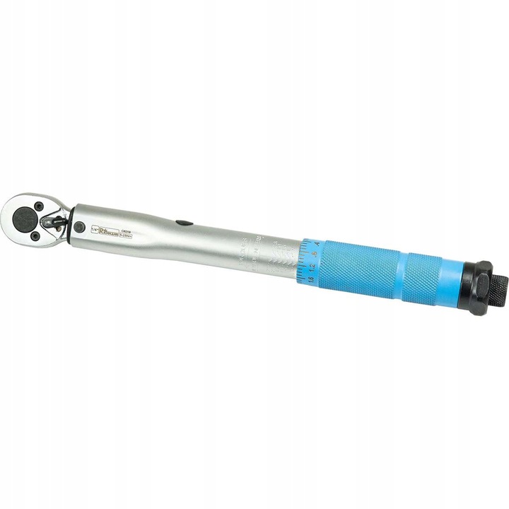 KLUCZ DYNAMOMETRYCZNY 1/4" Z BLOKADĄ 5-25NM CERTYFIKAT KALIBRACJI ETUI CR-V