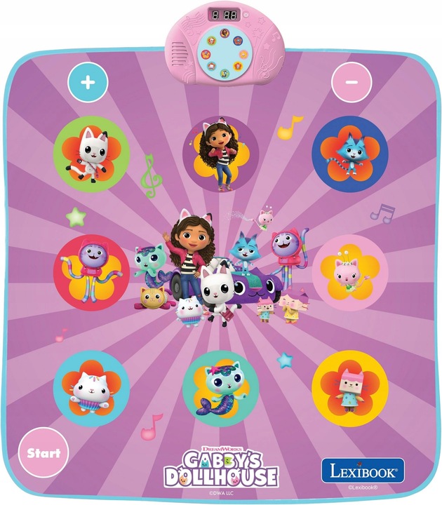 Zabawka interaktywna LEXIBOOK Koci Domek Gabi Mata do tańca DM10GDH