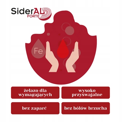 SiderAL FORTE 20 kapsułek żelazo sukrosomalne