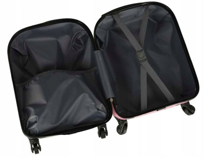 Walizka Podróżna dla Dzieci na Kółkach Bagaż Podręczny Rączka Kotek Kot