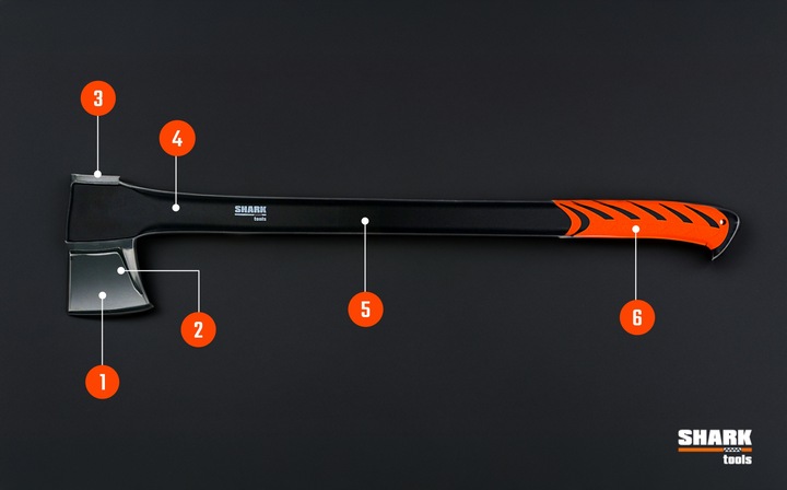 SIEKIERA rozłupująca do łupania do drewna ostrze XL 78cm 2,35kg z OSTRZAŁKĄ